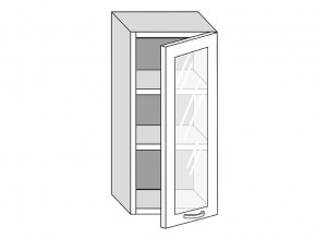 19.40.3 Шкаф настенный (h=913) на 400мм с 1-ой стекл. дверцей в Нягани - nyagan.magazinmebel.ru | фото
