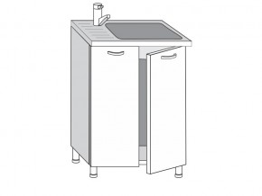2.60.2м Шкаф-стол на 600мм под врезную мойку с 2-мя дверцами в Нягани - nyagan.magazinmebel.ru | фото