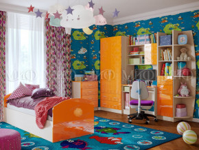 Детская комната Юниор-2 Оранжевый металлик в Нягани - nyagan.magazinmebel.ru | фото