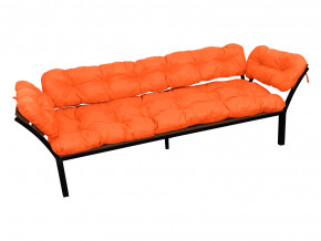 Диван Дачный с подлокотниками оранжевая подушка в Нягани - nyagan.magazinmebel.ru | фото