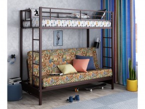 Двухъярусная кровать с диваном Мадлен Коричневая-марки в Нягани - nyagan.magazinmebel.ru | фото