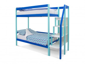 Двухъярусная кровать Svogen мятно-синий в Нягани - nyagan.magazinmebel.ru | фото