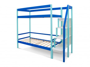 Двухъярусная кровать Svogen мятно-синий в Нягани - nyagan.magazinmebel.ru | фото - изображение 2