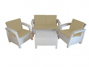 Комплект уличной мебели Yalta Premium Terrace Set белый в Нягани - nyagan.magazinmebel.ru | фото