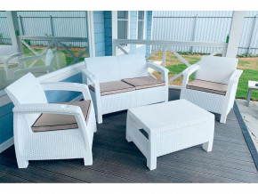 Комплект уличной мебели Yalta Terrace Set белый в Нягани - nyagan.magazinmebel.ru | фото
