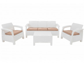 Комплект уличной мебели Yalta Terrace Triple Set белый в Нягани - nyagan.magazinmebel.ru | фото