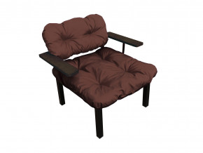 Кресло Дачное коричневая подушка в Нягани - nyagan.magazinmebel.ru | фото