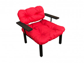 Кресло Дачное красная подушка в Нягани - nyagan.magazinmebel.ru | фото
