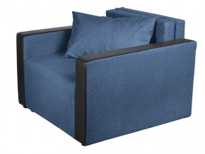 Кресло-кровать Милена с подлокотниками велюр синий в Нягани - nyagan.magazinmebel.ru | фото