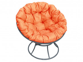 Кресло Папасан без ротанга оранжевая подушка в Нягани - nyagan.magazinmebel.ru | фото
