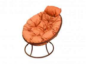 Кресло Папасан мини без ротанга оранжевая подушка в Нягани - nyagan.magazinmebel.ru | фото