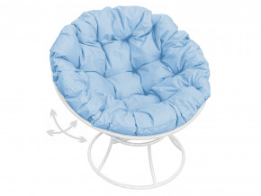 Кресло Папасан пружинка без ротанга голубая подушка в Нягани - nyagan.magazinmebel.ru | фото