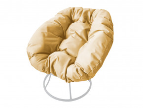 Кресло Пончик без ротанга бежевая подушка в Нягани - nyagan.magazinmebel.ru | фото - изображение 1