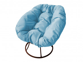 Кресло Пончик без ротанга голубая подушка в Нягани - nyagan.magazinmebel.ru | фото - изображение 1