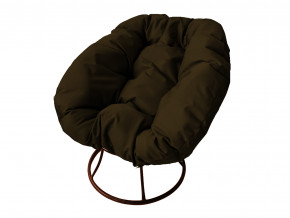 Кресло Пончик без ротанга коричневая подушка в Нягани - nyagan.magazinmebel.ru | фото - изображение 1