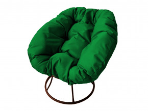 Кресло Пончик без ротанга зелёная подушка в Нягани - nyagan.magazinmebel.ru | фото - изображение 1