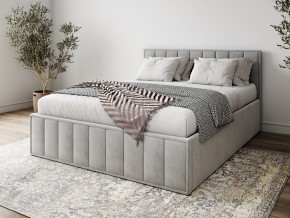 Кровать 1400 Лана серый велюр в Нягани - nyagan.magazinmebel.ru | фото