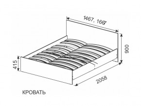 Кровать 1600х2000 ортопедическое основание в Нягани - nyagan.magazinmebel.ru | фото