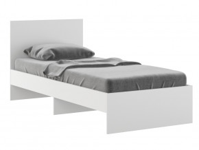 Кровать 900 Осло модуль М11 с настилом Лайт Белый в Нягани - nyagan.magazinmebel.ru | фото - изображение 1