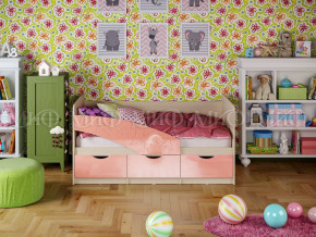 Кровать Бабочки 1600 Розовый металлик в Нягани - nyagan.magazinmebel.ru | фото