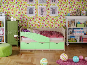 Кровать Бабочки 1600 Салатовый в Нягани - nyagan.magazinmebel.ru | фото