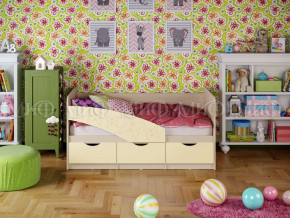 Кровать Бабочки 1600 Ваниль в Нягани - nyagan.magazinmebel.ru | фото