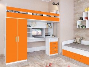 Кровать чердак Аракс винтерберг-оранжевый в Нягани - nyagan.magazinmebel.ru | фото - изображение 1