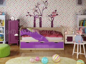 Кровать Дельфин-1 1800 Фиолетовый металлик в Нягани - nyagan.magazinmebel.ru | фото
