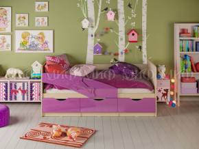 Кровать Дельфин 1600 Фиолетовый металлик в Нягани - nyagan.magazinmebel.ru | фото