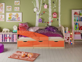 Кровать Дельфин 1800 Оранжевый металлик в Нягани - nyagan.magazinmebel.ru | фото