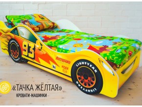Кровать детская машина Тачка Желтая в Нягани - nyagan.magazinmebel.ru | фото - изображение 1