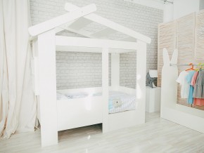 Кровать детская Теремок без ящика белая в Нягани - nyagan.magazinmebel.ru | фото