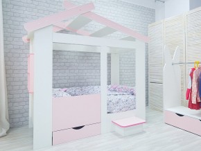 Кровать детская Теремок без ящика розовая в Нягани - nyagan.magazinmebel.ru | фото - изображение 2