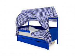 Кровать-домик мягкий Svogen с ящиками и бортиком синий в Нягани - nyagan.magazinmebel.ru | фото - изображение 3
