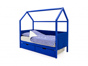 Кровать-домик мягкий Svogen с ящиками синий в Нягани - nyagan.magazinmebel.ru | фото - изображение 1