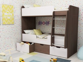 Кровать двухъярусная Малыш двойняшка бодега-белый в Нягани - nyagan.magazinmebel.ru | фото