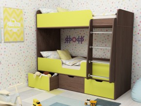 Кровать двухъярусная Малыш двойняшка бодега-лайм в Нягани - nyagan.magazinmebel.ru | фото