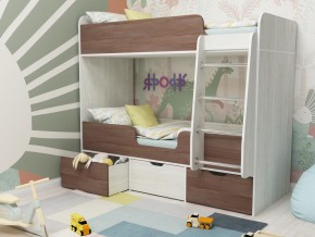 Кровать двухъярусная Малыш двойняшка винтерберг-бодега в Нягани - nyagan.magazinmebel.ru | фото