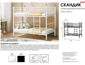 Кровать двухъярусная Скандик 42.20-01 в Нягани - nyagan.magazinmebel.ru | фото - изображение 2