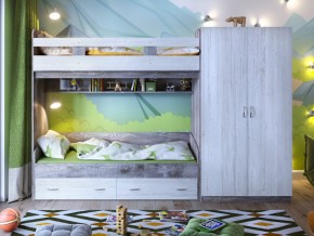 Кровать двухъярусная Юта 2 со шкафом в Нягани - nyagan.magazinmebel.ru | фото