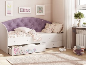 Кровать Эльза Белый-фиолетовый в Нягани - nyagan.magazinmebel.ru | фото