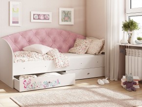 Кровать Эльза Белый-розовый в Нягани - nyagan.magazinmebel.ru | фото - изображение 1