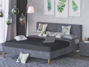 Кровать Линси 1400 серый в Нягани - nyagan.magazinmebel.ru | фото - изображение 2