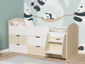 Кровать Малыш-7 Дуб-Белое дерево в Нягани - nyagan.magazinmebel.ru | фото