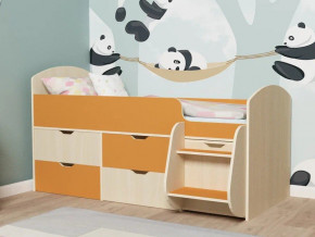 Кровать Малыш-7 Дуб-Оранжевый в Нягани - nyagan.magazinmebel.ru | фото - изображение 1