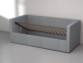 Кровать мягкая с подъёмным механизмом арт. 030 серый в Нягани - nyagan.magazinmebel.ru | фото - изображение 2