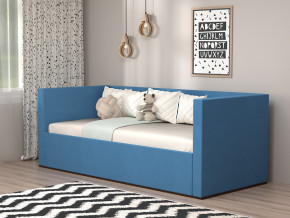 Кровать мягкая с подъёмным механизмом арт. 030 синий в Нягани - nyagan.magazinmebel.ru | фото