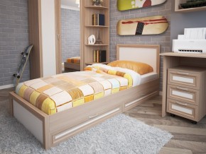 Кровать с настилом Остин модуль 21 с ящиками 24 в Нягани - nyagan.magazinmebel.ru | фото