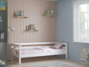 Кровать с задней защитой Соня Вариант 2 белая в Нягани - nyagan.magazinmebel.ru | фото