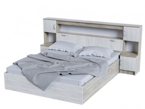 Кровать с закроватным модулем Бася КР 552 Крафт в Нягани - nyagan.magazinmebel.ru | фото